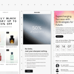 Great examples of black and white emails to inspire your campaigns