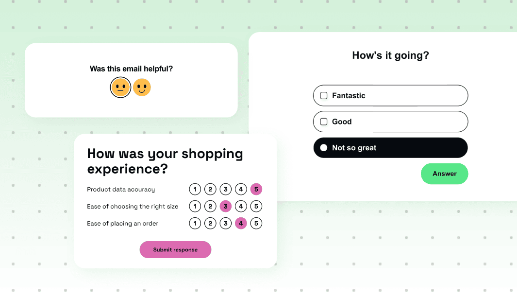 Widgets _ Controlling interactive email elements through chat