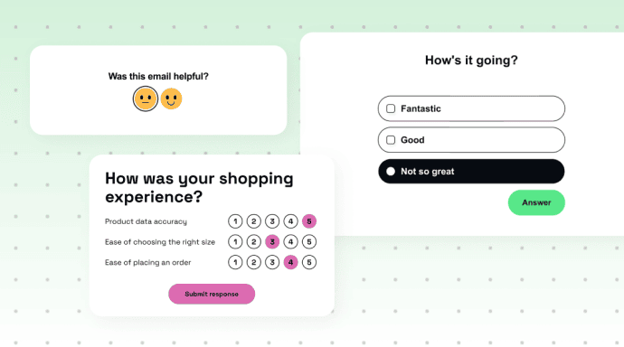 Widgets _ Controlling interactive email elements through chat