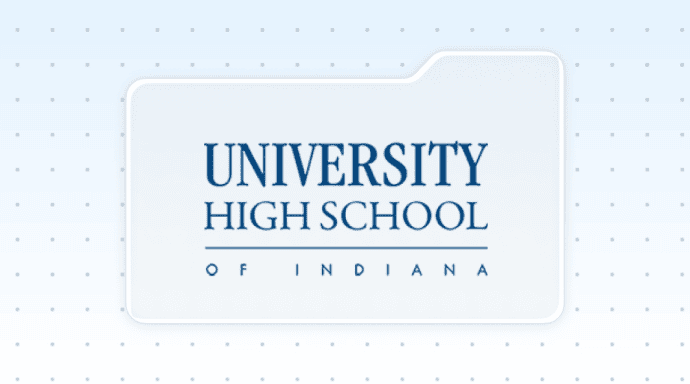 How University High School of Indiana creates professional emails without coding skills_Case study