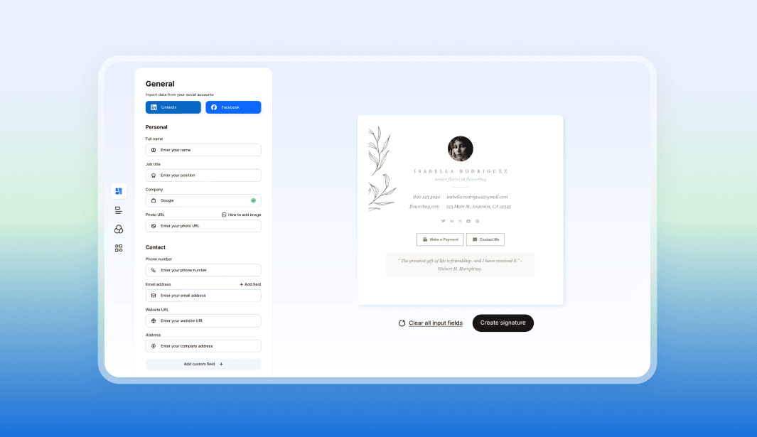 How to design an email signature with Stripo
