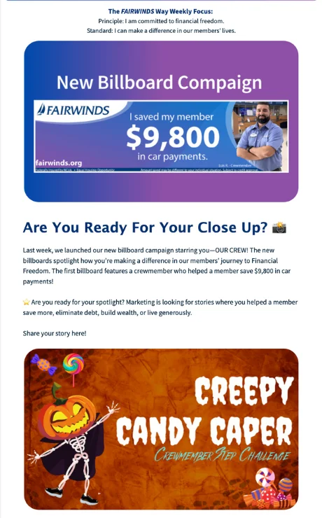 Newsletter for financial freedom club members