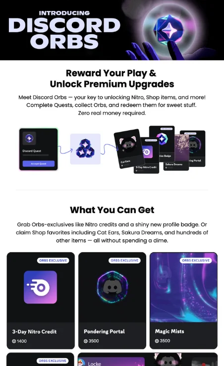 Email about premium upgrades