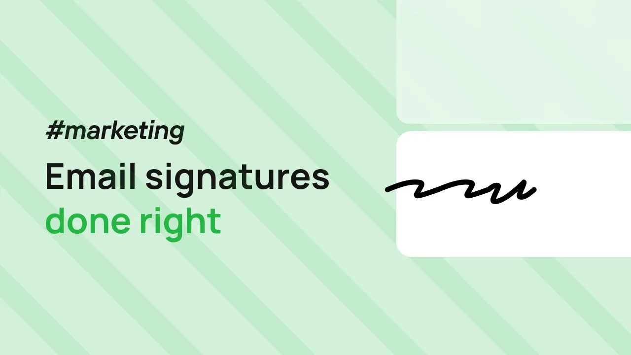 Blog highlights: Tips and trick for perfect email signatures — Stripo.email