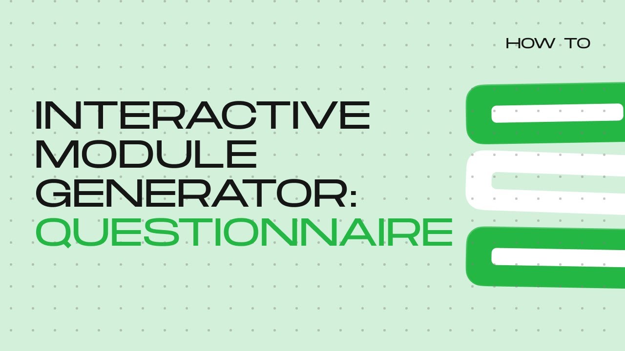 Njcn Interactive module generator: Questionnaire — Stripo.email