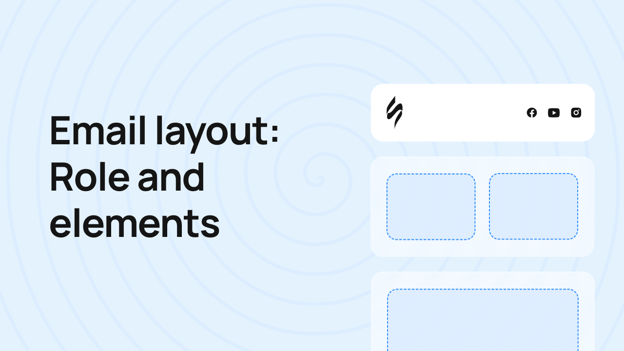 Email layout: Role and elements