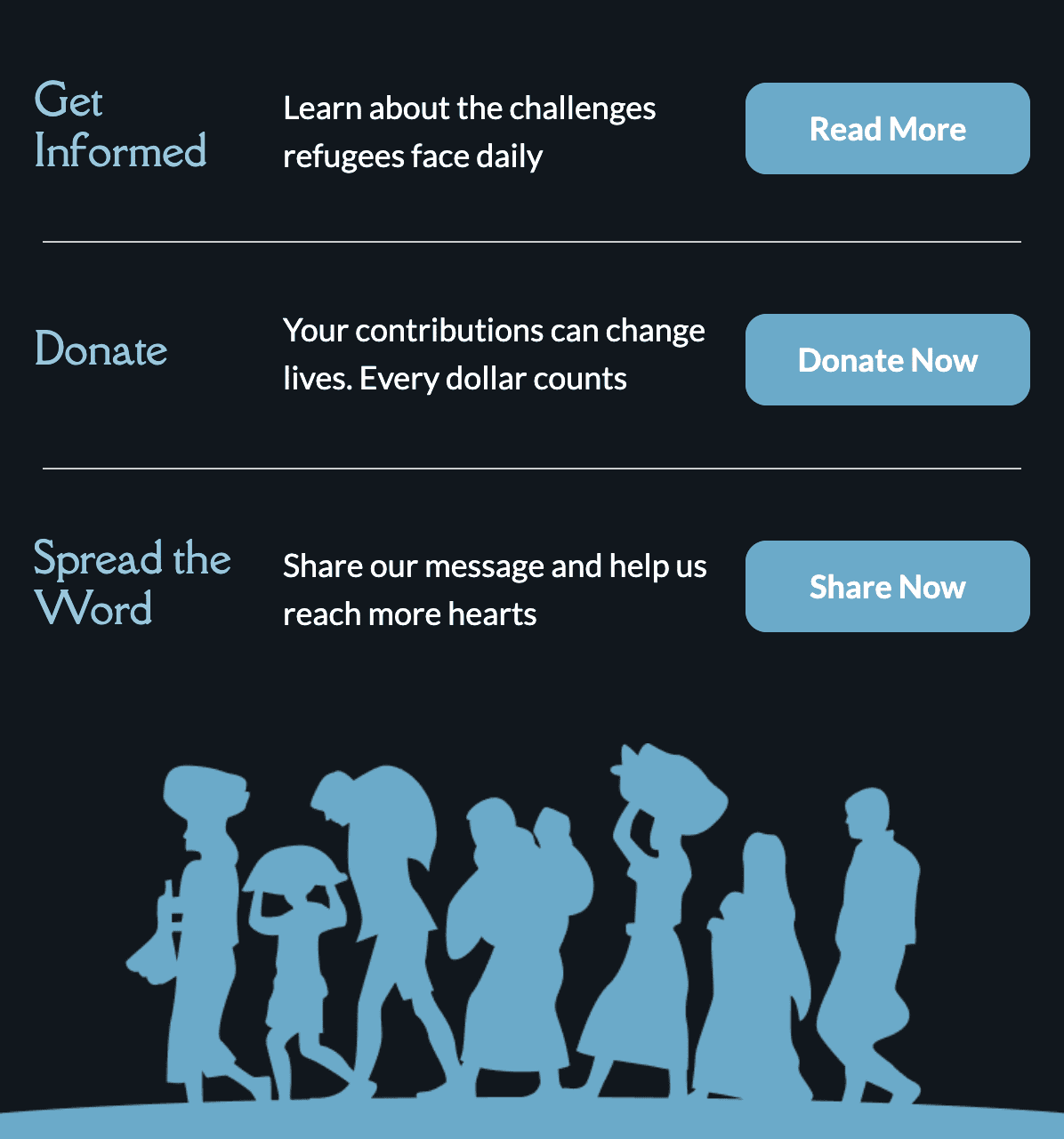 Email we chose for the test in dark colors