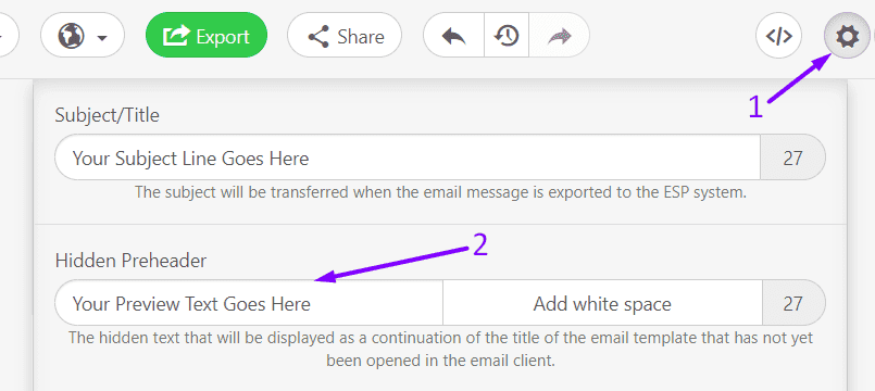 Email Header Examples _ Entering a Subject Line and a Preheader Text Email Header Examples _ Entering a Subject Line and a Preheader Text