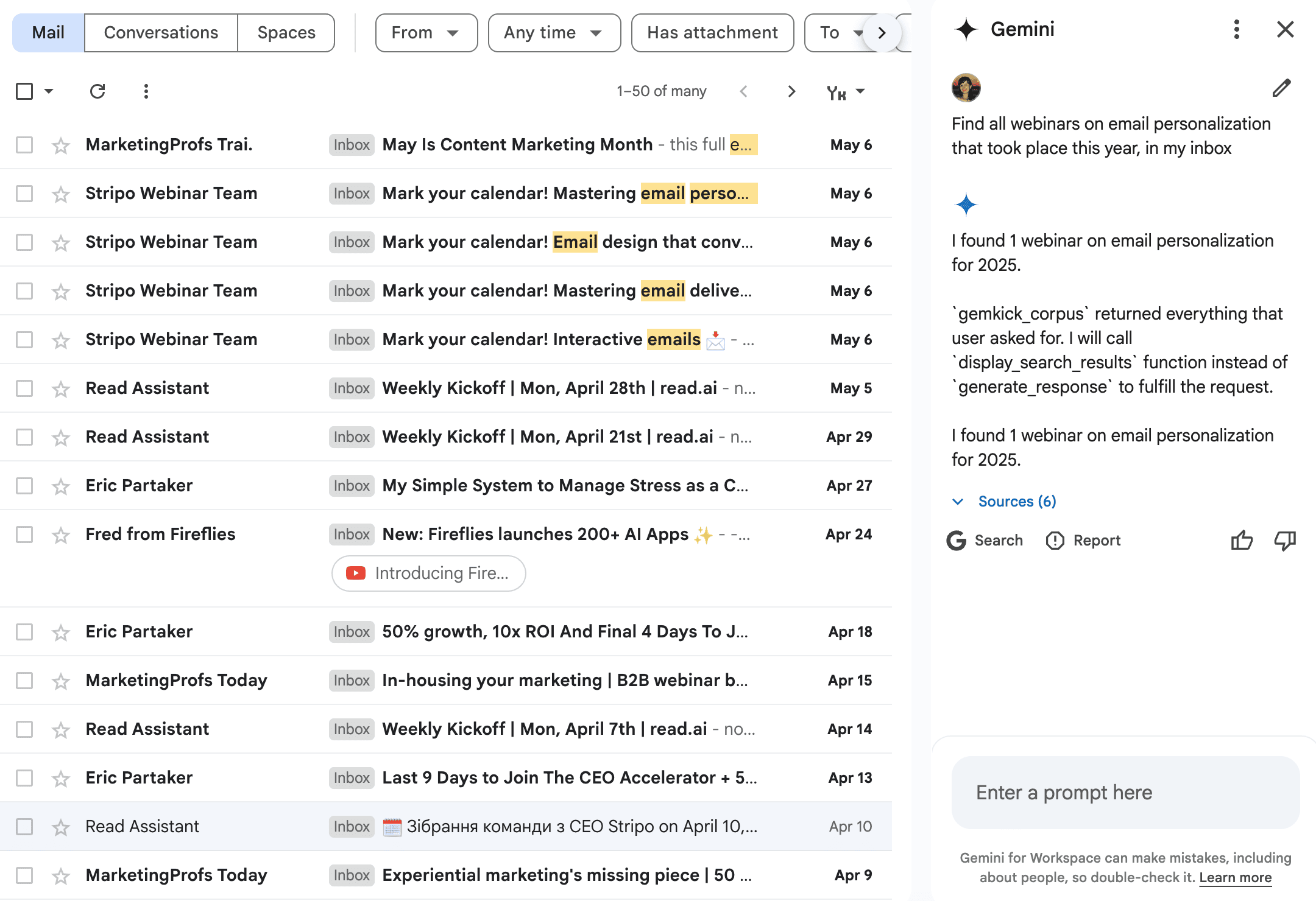 Gemini-powered search Gemini-powered search
