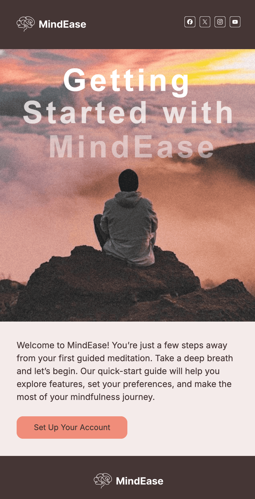 Example of email from extensive template library