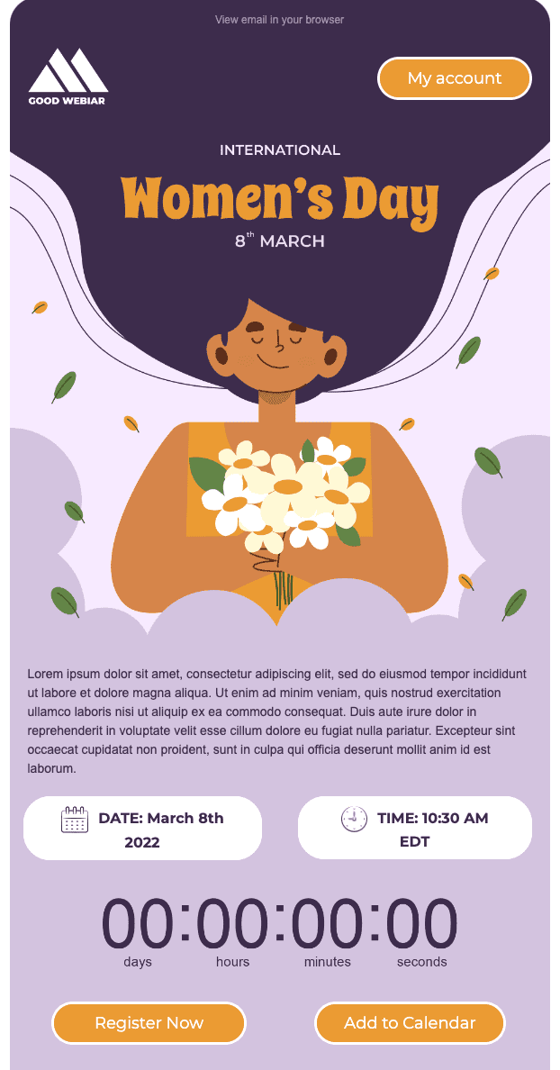 Webinar invitation email examples with webinar invite and relevant main idea in webinar title Webinar invitation email examples with webinar invite and relevant main idea in webinar title