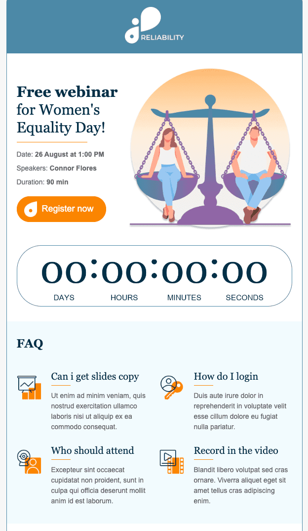 Webinar invitation email template for webinar email sequence to boost click through rates Webinar invitation email template for webinar email sequence to boost click through rates