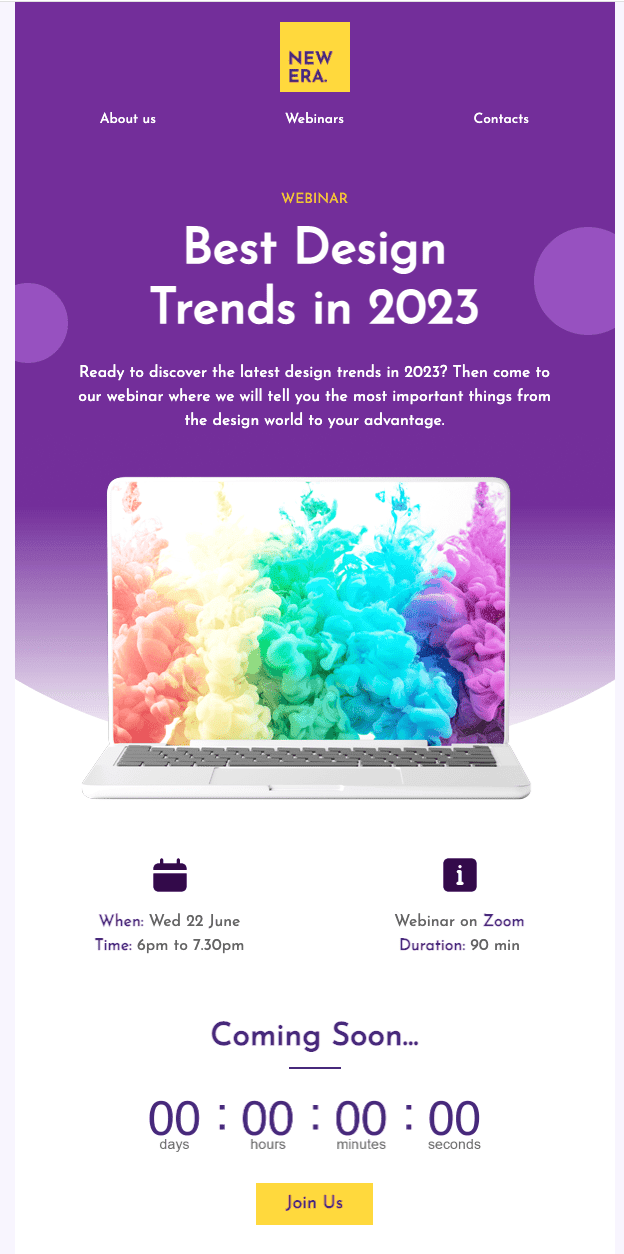 Webinar emails with webinars invitation _ Main info and link to registration landing page Webinar emails with webinars invitation _ Main info and link to registration landing page