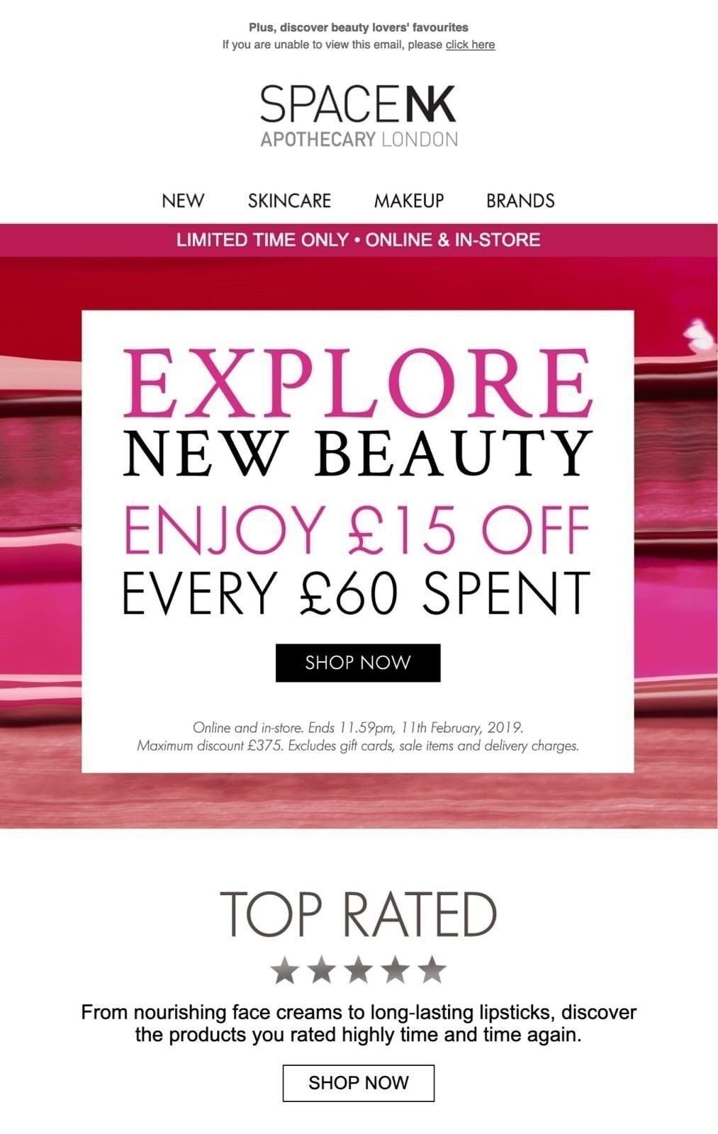 Ejemplo de correo electr&oacute;nico promocional