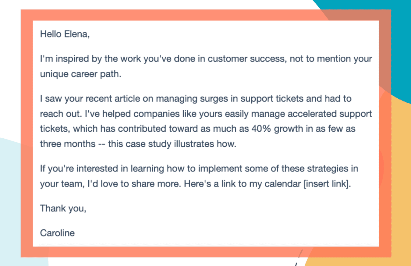 Ejemplo de correo electr&oacute;nico de presentaci&oacute;n