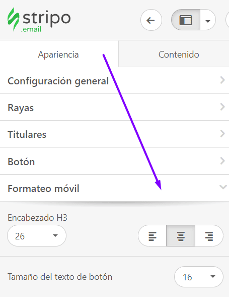 Creaci&oacute;n de plantillas de correo electr&oacute;nico optimizadas para dispositivos m&oacute;viles para Mailchimp