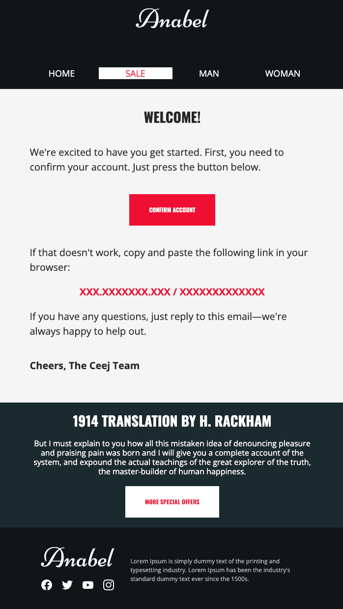 Welcome Email Template Examples