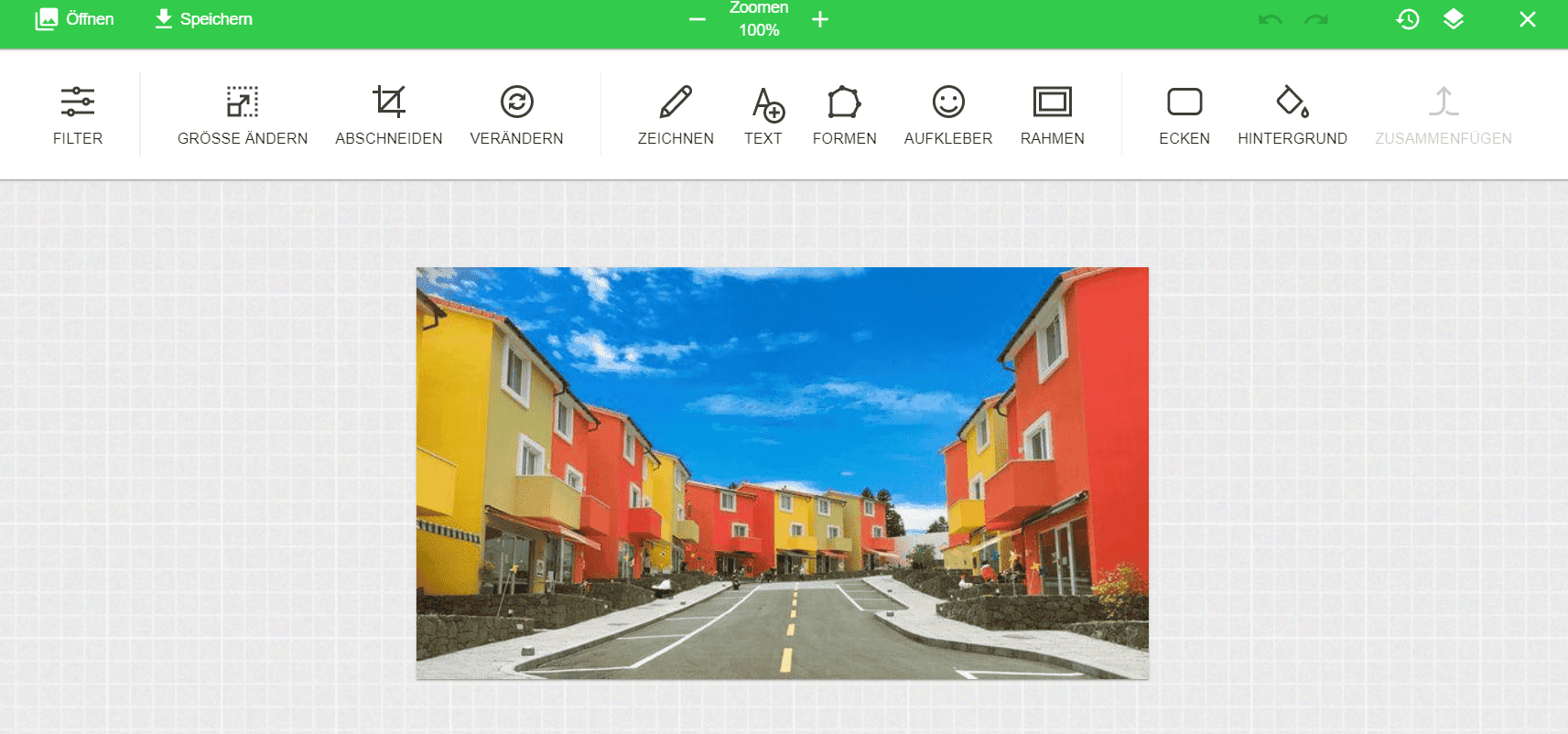 Bilder im Editor bearbeiten