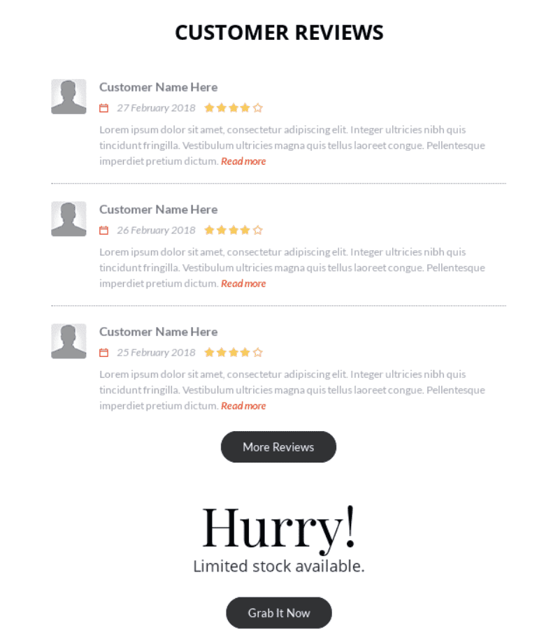  Abandoned cart template