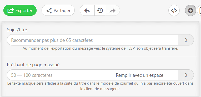 Exemples d'en-t&ecirc;te d'e-mail _ Saisir une ligne d'objet et un texte de pr&eacute;-en-t&ecirc;te