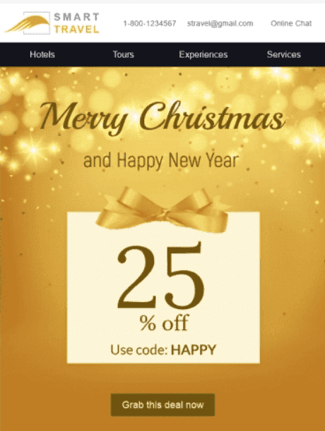 Christmas Template with a Banner