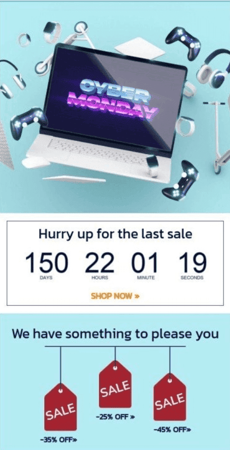 Cyber Monday Email Examples for Cyber Monday Sale Cyber Monday Email Examples for Cyber Monday Sale