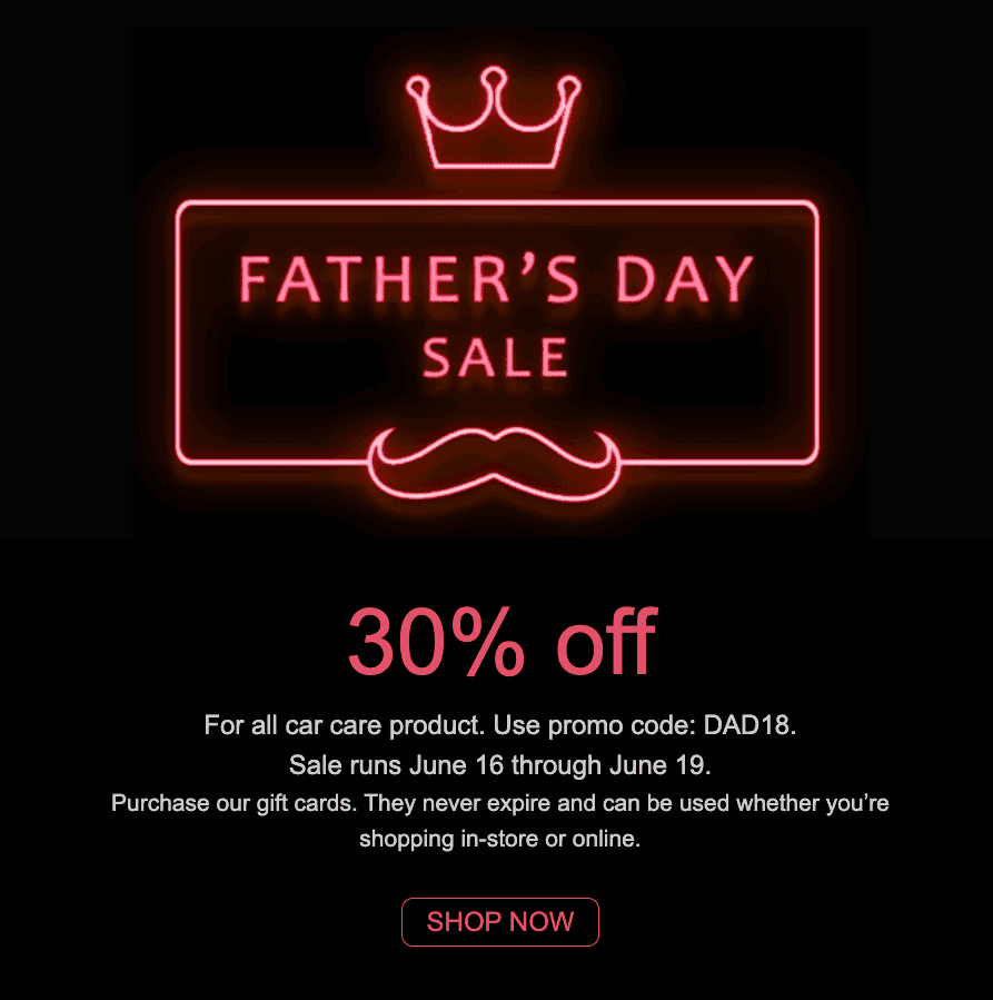 Attractive email template for Happy Father's Day email campaign Attractive email template for Happy Father's Day email campaign