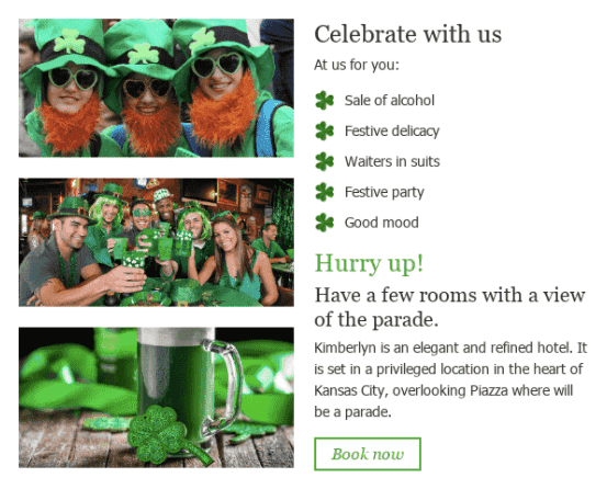 HTML Email Templates for St. Patrick's Day