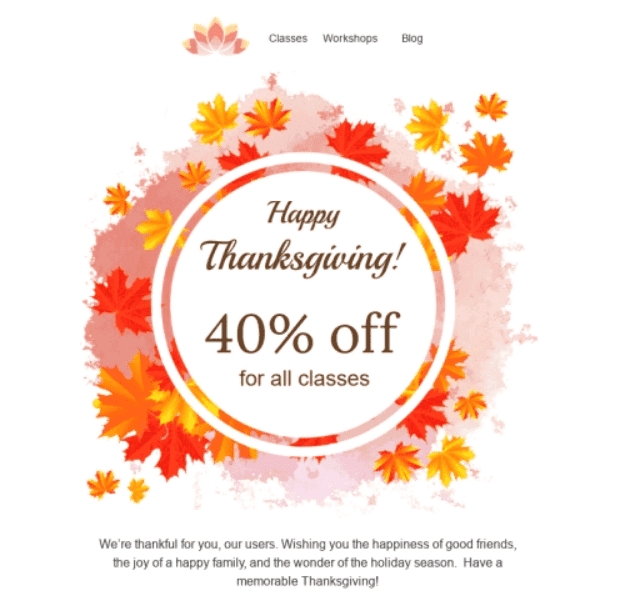 Banner Idea for Your Thanksgiving Email Campaigns Banner Idea for Your Thanksgiving Email Campaigns