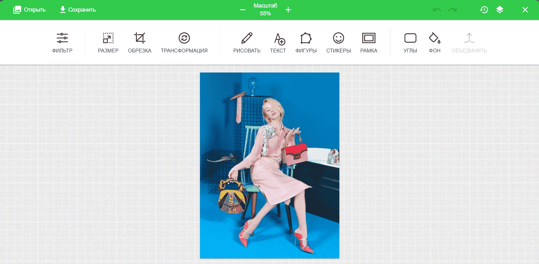 Редактирование изображений с помощью Stripo