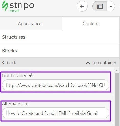 Pasting Links to Videos in Memorial Day Emails