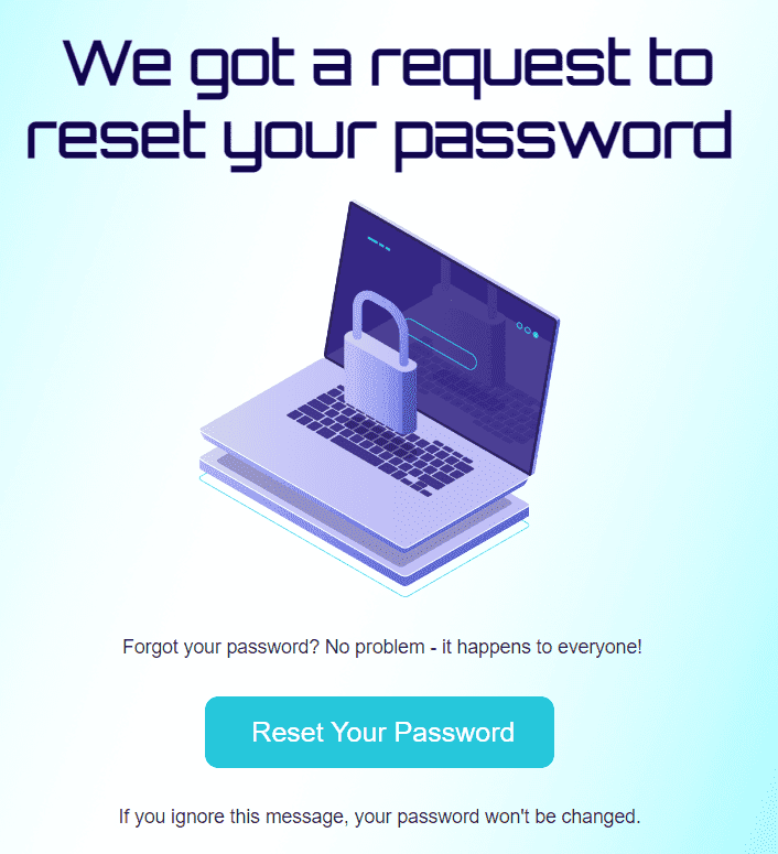 Понятная CTA-кнопка для смены пароля Понятная CTA-кнопка для смены пароля