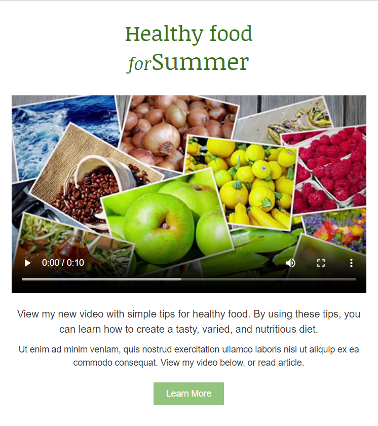 Інтерактивний контент у літніх листах Інтерактивний контент у літніх листах