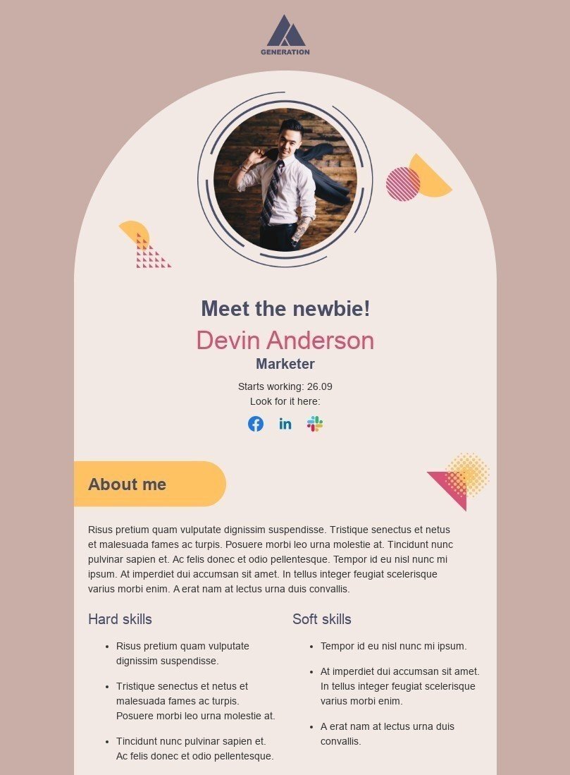 Делитесь конкретной информацией о новых сотрудниках Делитесь конкретной информацией о новых сотрудниках