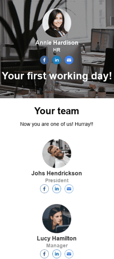 Оптимизированный для мобильных устройств шаблон корпоративного письма для вашей команды Оптимизированный для мобильных устройств шаблон корпоративного письма для вашей команды