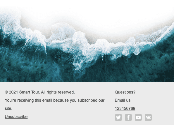 World Tourism Day email templates with background