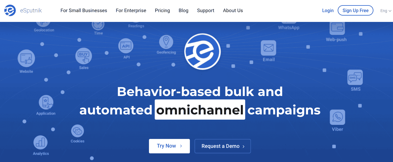 eSputnik _ Immagine della landing page eSputnik _ Immagine della landing page
