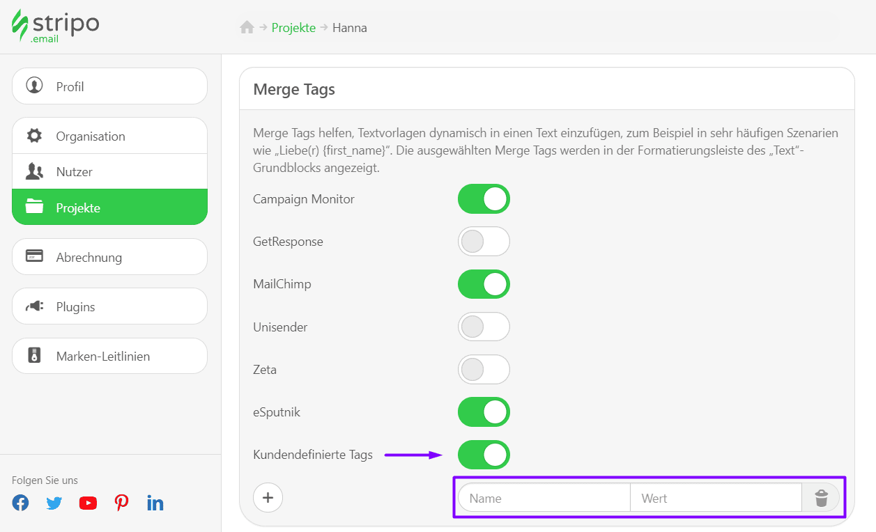 Hinzuf&uuml;gen von Zusammenf&uuml;hrungs-Tags zu E-Mail-Vorlagen der Kirche _ ESP steht nicht auf der Integrationsliste_1
