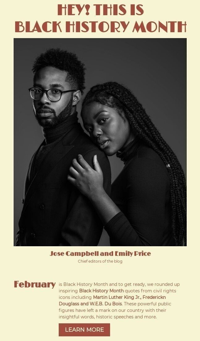 Plantilla del Mes de la Historia Negra