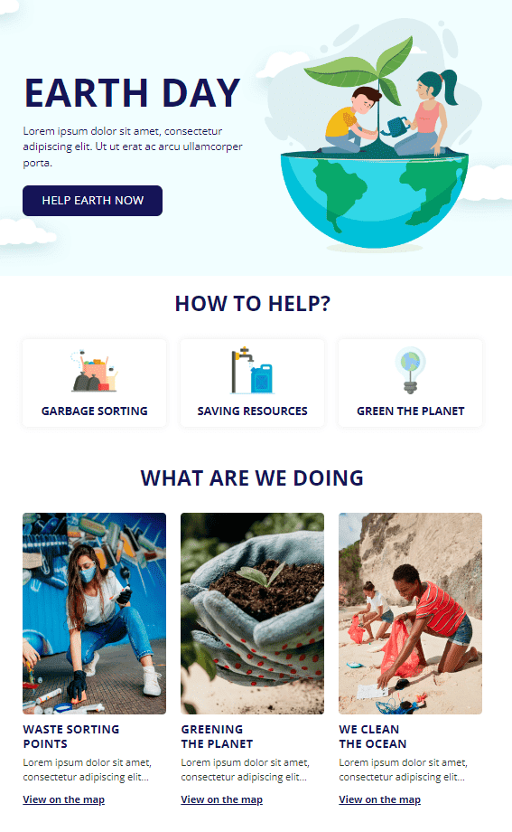 Earth Day Email Campaign _ Business Commitment Earth Day Email Campaign _ Business Commitment