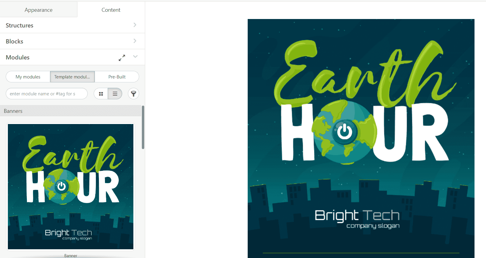Earth Day Emails with Reusable Content Modules Earth Day Emails with Reusable Content Modules