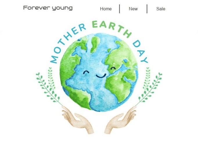 Шаблоны писем ко Дню Земли с большими яркими баннерами Шаблоны писем ко Дню Земли с большими яркими баннерами