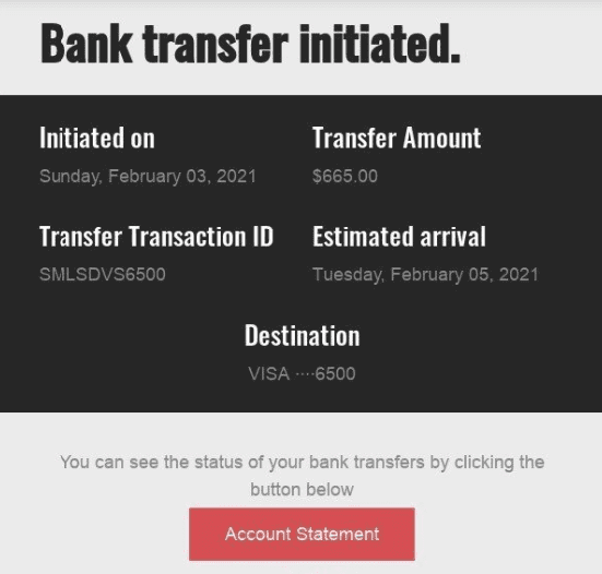 Modelo de e-mail de fatura grátis _ Foco no botão Modelo de e-mail de fatura grátis _ Foco no botão