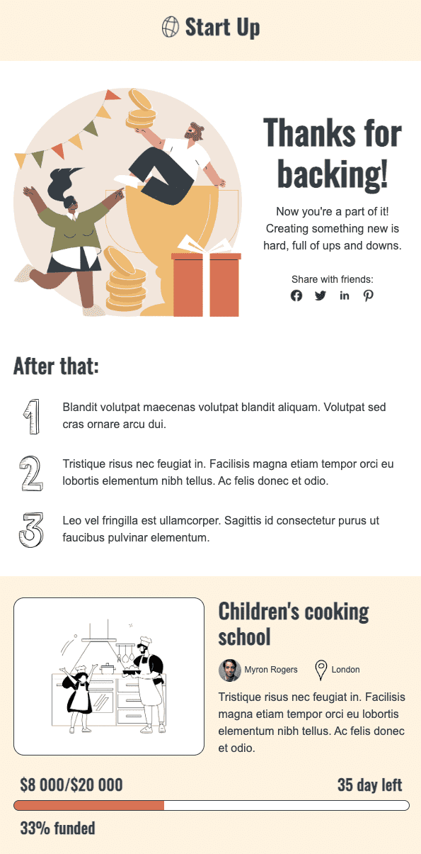 Кастомні шрифти для успішної кампанії зі збору коштів Кастомні шрифти для успішної кампанії зі збору коштів