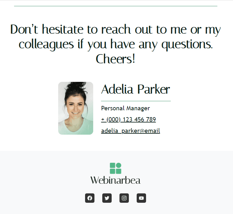 Assinatura de e-mail profissional Assinatura de e-mail profissional