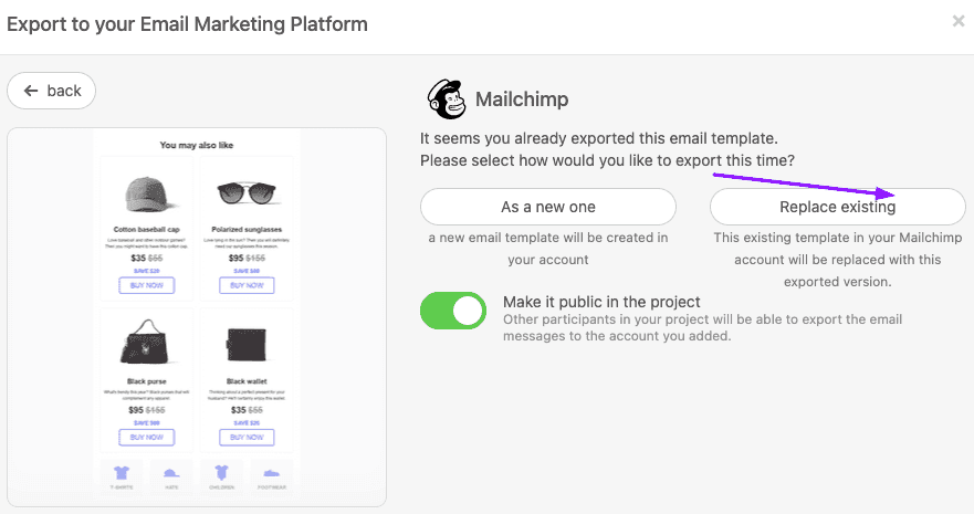 Replacing an Existing Version of Your Mailchimp Email Replacing an Existing Version of Your Mailchimp Email