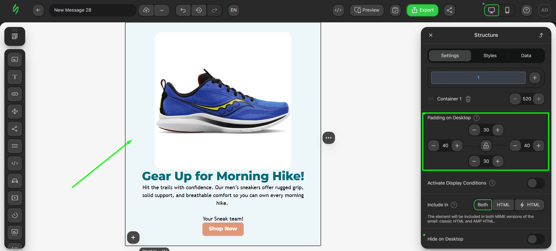 Overall paddings Overall paddings