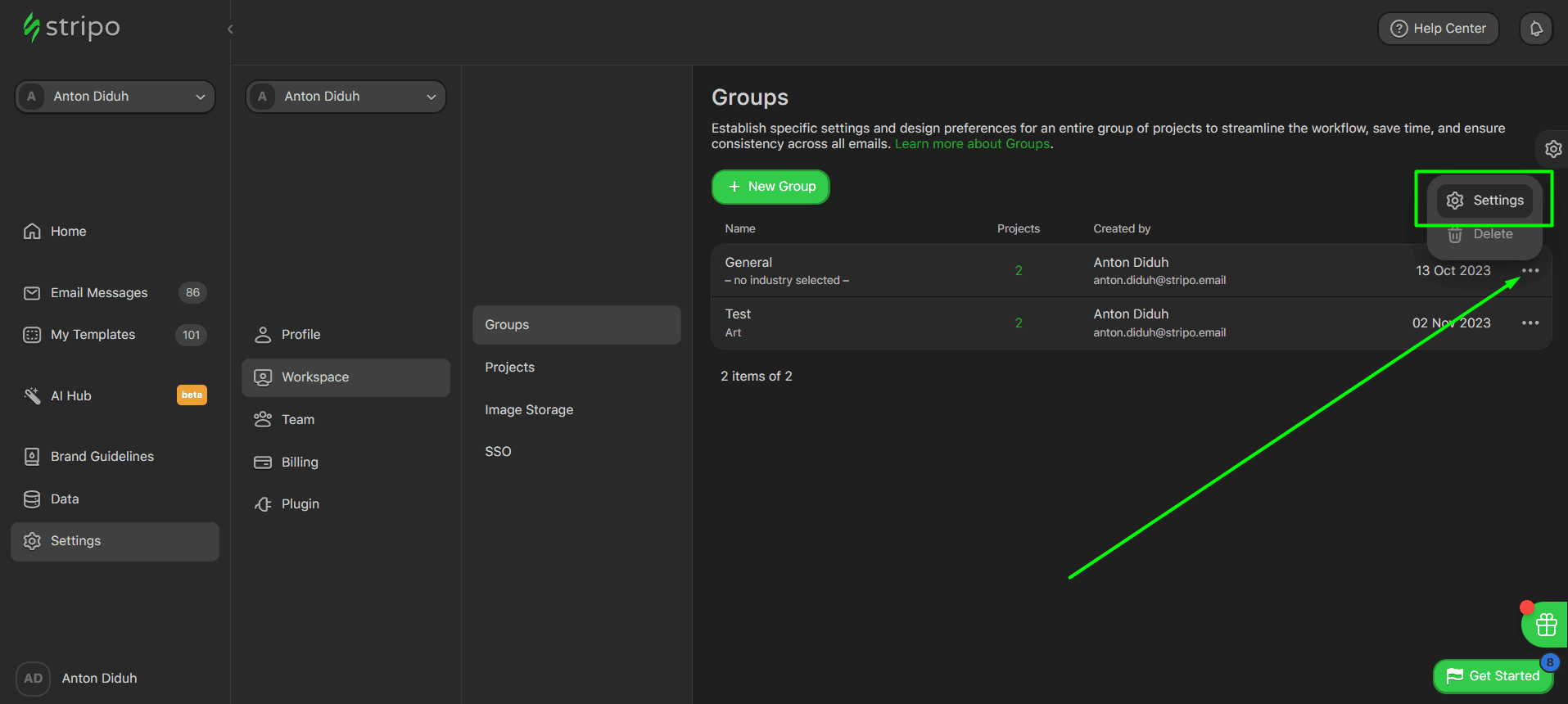 Applying Display Conditions to the group Applying Display Conditions to the group