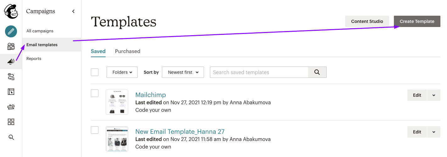 Импорт HTML-шаблонов_Mailchimp Импорт HTML-шаблонов_Mailchimp