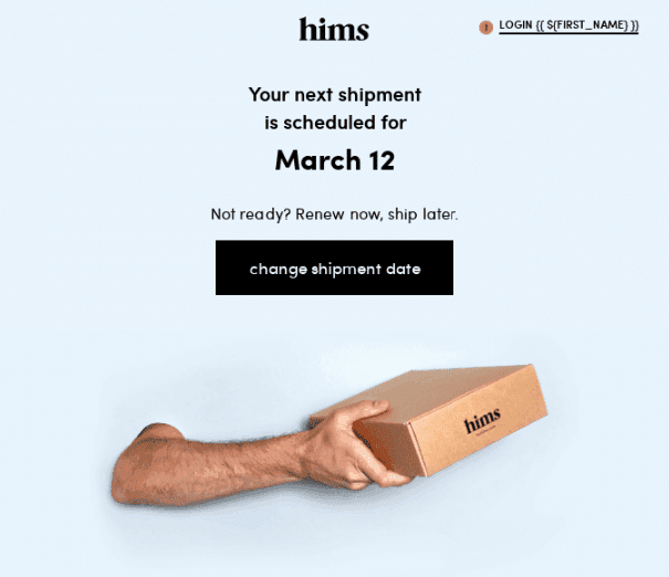 Erinnerungsbenutzer über zukünftige Einkäufe, die sie tätigen müssen